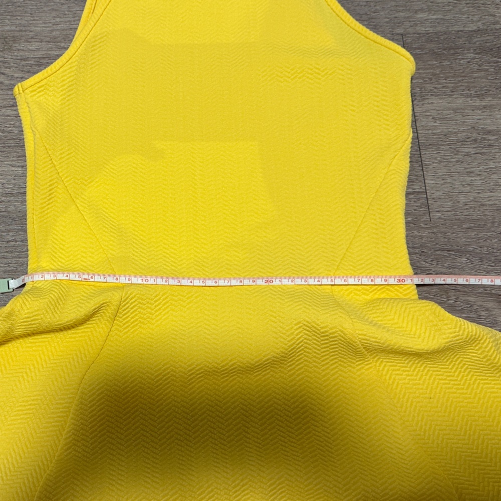 H&M Women’s Yellow A-line Mini Dress - Picture 5 of 7